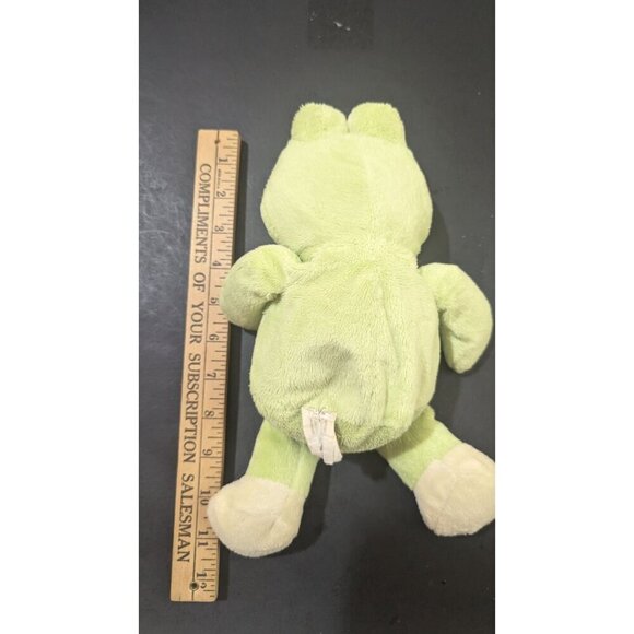 KellyToy Stuffed Frog Plush Toy With Embroidered Flowers - Picture 7 of 8
